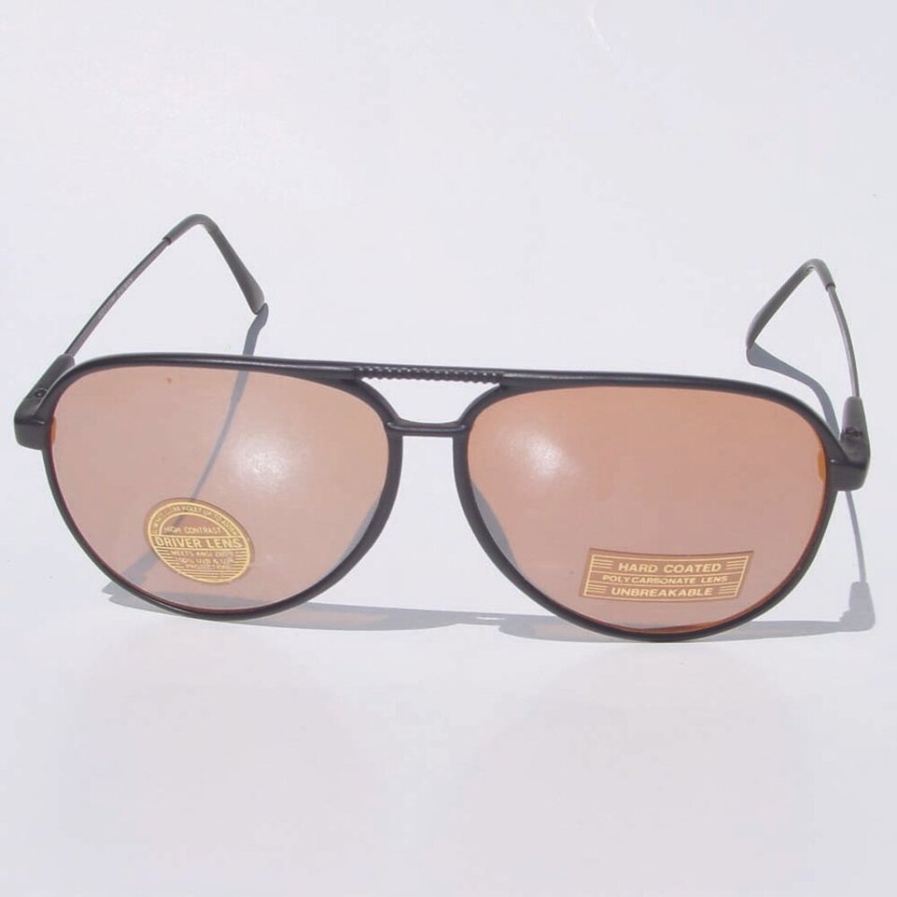 NWT TruVintage Carbon fiber frame double bridge Sports aviator sunglasses